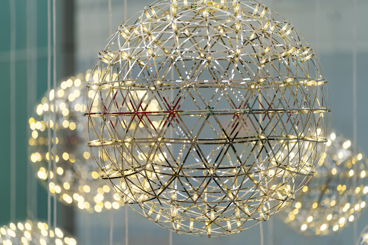 colourful round chandelier