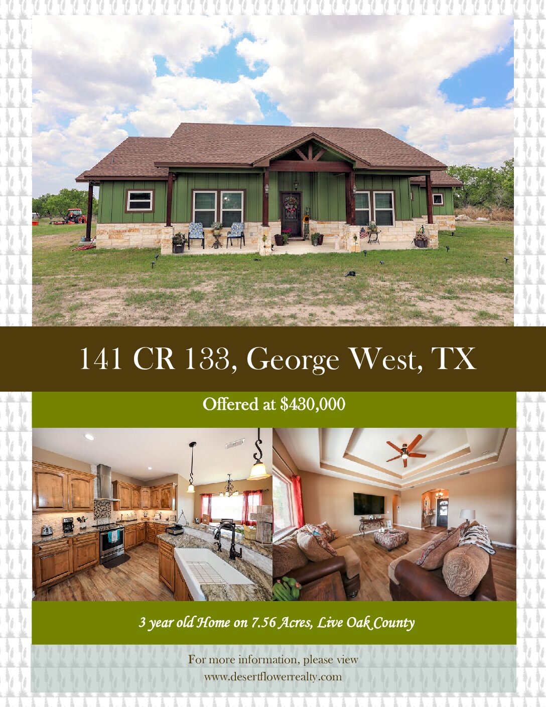 141 CR 133 George West Texas Broschure